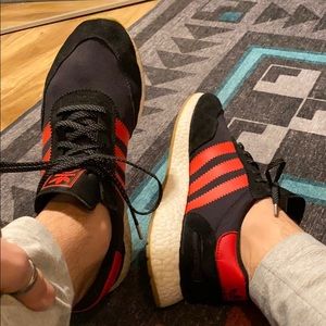 Red & Black Adidas Iniki Runner